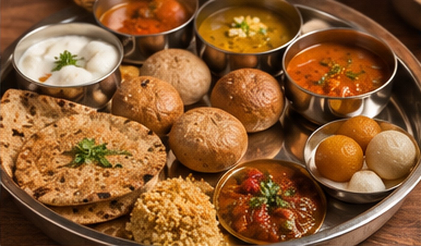 Traditional Rajasthani food and snacks